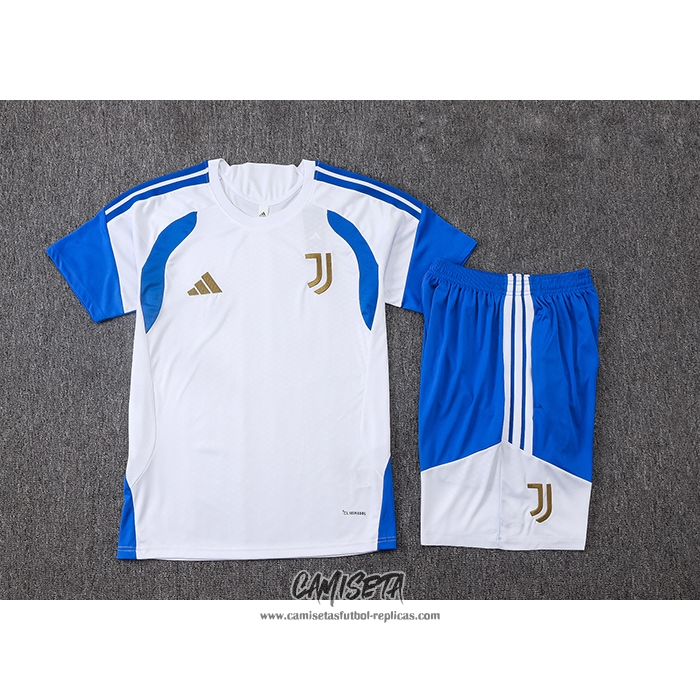 Chandal del Juventus 2026-2027 Manga Corta Blanco - Pantalon Corto